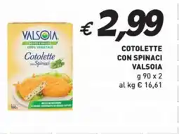 Coal Cotolette con spinaci VALSOIA offerta