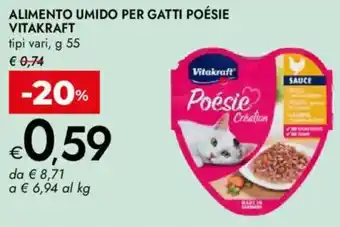 Bennet Alimento umido per gatti poésie VITAKRAFT offerta