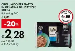 Bennet Cibo umido per gatto in gelatina delicatezze SHEBA offerta