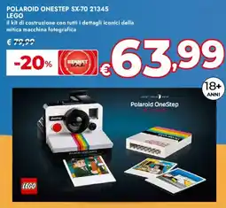 Bennet Polaroid onestep SX-70 21345 LEGO offerta