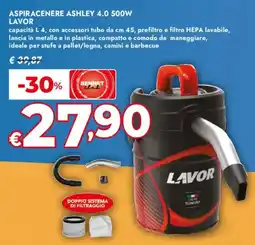 Bennet Aspiracenere ashley 4.0 500W LAVOR offerta