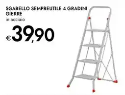 Bennet Sgabello sempreutile 4 gradini GIERRE offerta