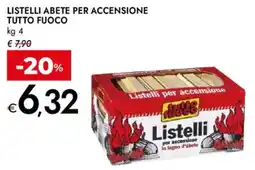 Bennet Listelli abete per accensione TUTTO FUOCO offerta
