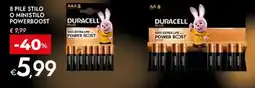 Bennet 8 pile stilo o ministilo powerboost DURACELL offerta