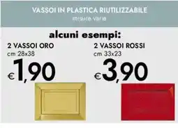 Bennet Vassoi in plastica riutilizzabile offerta