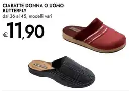 Bennet Ciabatte donna o uomo butterfly offerta