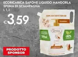 Bennet Ecoricarica sapone liquido mandorla SPUMA DI SCIAMPAGNA offerta