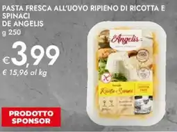 Bennet Pasta fresca all'uovo ripieno di ricotta e spinaci DE ANGELIS offerta