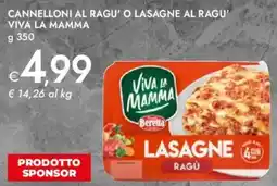 Bennet Cannelloni al ragu' o lasagne al ragu' VIVA LA MAMMA offerta
