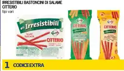 Bennet Irresistibili bastoncini di salame CITTERIO offerta