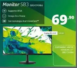 Comet ACER Monitor SB3 (SB243YG0b) offerta