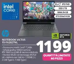 Comet hp NOTEBOOK VICTUS 15-FA2027NL offerta
