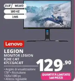 Comet Lenovo MONITOR LEGION R24E C4IT 67CCGAC4IT offerta