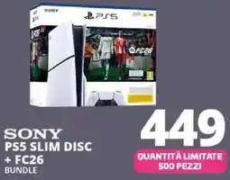 Comet SONY PS5 SLIM DISC +FC26 BUNDLE offerta
