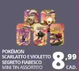Comet Pokémon scarlatto e violetto segreto fiabesco mini tin offerta
