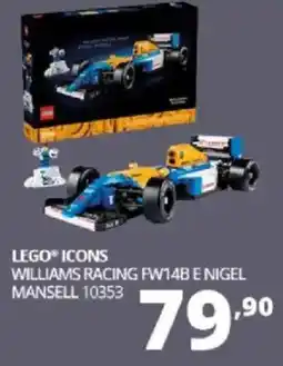 Comet LEGO ICONS WILLIAMS RACING FW14B E NIGEL MANSELL 10353 offerta