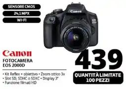 Comet Canon FOTOCAMERA EOS 2000D offerta