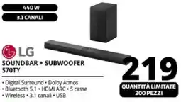 Comet LG SOUNDBAR + SUBWOOFER 570TY offerta