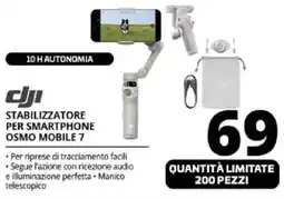 Comet dji STABILIZZATORE PER SMARTPHONE OSMO MOBILE 7 offerta
