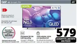 Comet SAMSUNG Q6F 4K Smart TV offerta