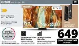 Comet SAMSUNG QN70F 4K Smart TV offerta