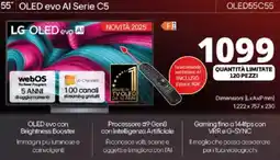 Comet LG 55" OLED evo Al Serie C5 OLED55C55 offerta
