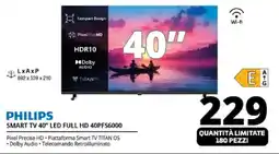 Comet PHILIPS SMART TV 40" LED FULL HD 40PFS6000 offerta