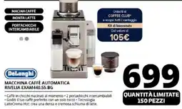 Comet DeLonghi MACCHINA CAFFÈ AUTOMATICA RIVELIA EXAM440.55.BG offerta