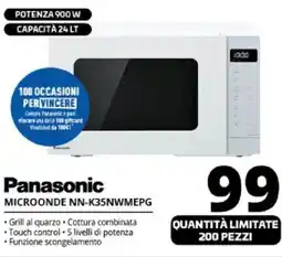 Comet Panasonic MICROONDE NN-K35NWMEPG offerta