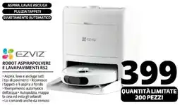 Comet EZVIZ ROBOT ASPIRAPOLVERE E LAVAPAVIMENTI RS2 offerta