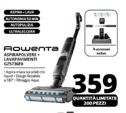Comet Rowenta ASPIRAPOLVERE + LAVAPAVIMENTI GZ5736E0 offerta