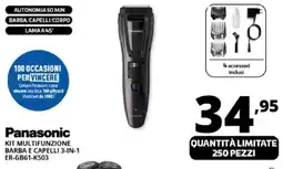 Comet Panasonic KIT MULTIFUNZIONE BARBA E CAPELLI 3-IN-1 ER-GB61-K503 offerta