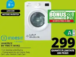 Comet INDESIT LAVATRICE MY TIME IT IM 862 offerta