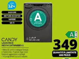 Comet CANDY LAVATRICE HES14124TWMBB5-S offerta