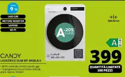 Comet CANDY LAVATRICE SLIM BP 49SBL8-S offerta