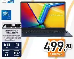 Unieuro ASUS VIVOBOOK 15 F1504VA-BQ128W offerta