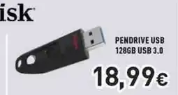 Unieuro SanDisk PENDRIVE USB 128GB USB 3.0 offerta