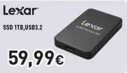 Unieuro Lexar SSD 1TB,USB3.2 offerta