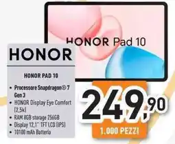 Unieuro HONOR PAD 10 offerta