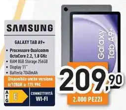 Unieuro SAMSUNG GALAXY TAB A9+ offerta
