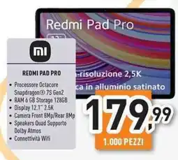 Unieuro Xiaomi redmi pad pro offerta