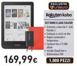 Unieuro Rakuten kobo set kobo clara colour offerta