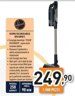Unieuro Hoover SCOPA RICARICABILE HF610P011 offerta