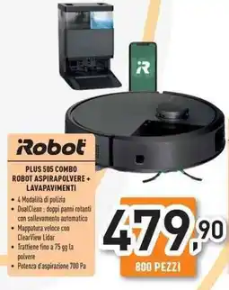 Unieuro Robot plus 505 combo robot aspirapolvere+ lavapavimenti offerta
