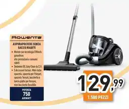 Unieuro Rowenta ASPIRAPOLVERE SENZA SACCO R04B75 offerta