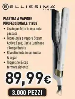 Unieuro BELLISSIMA PIASTRA A VAPORE PROFESSIONALE 11808 offerta