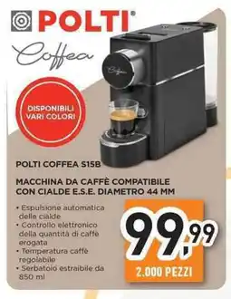 Unieuro POLTI COFFEA S15B offerta