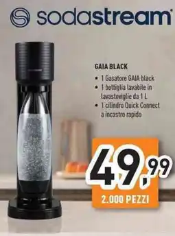 Unieuro Sodastream gaia black offerta