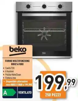 Unieuro beko FORNO MULTIFUNZIONE BBIE14100X offerta
