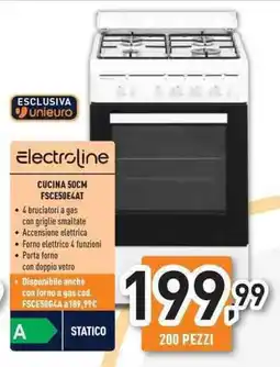 Unieuro Electroline CUCINA 50CM FSCE50E4AT offerta